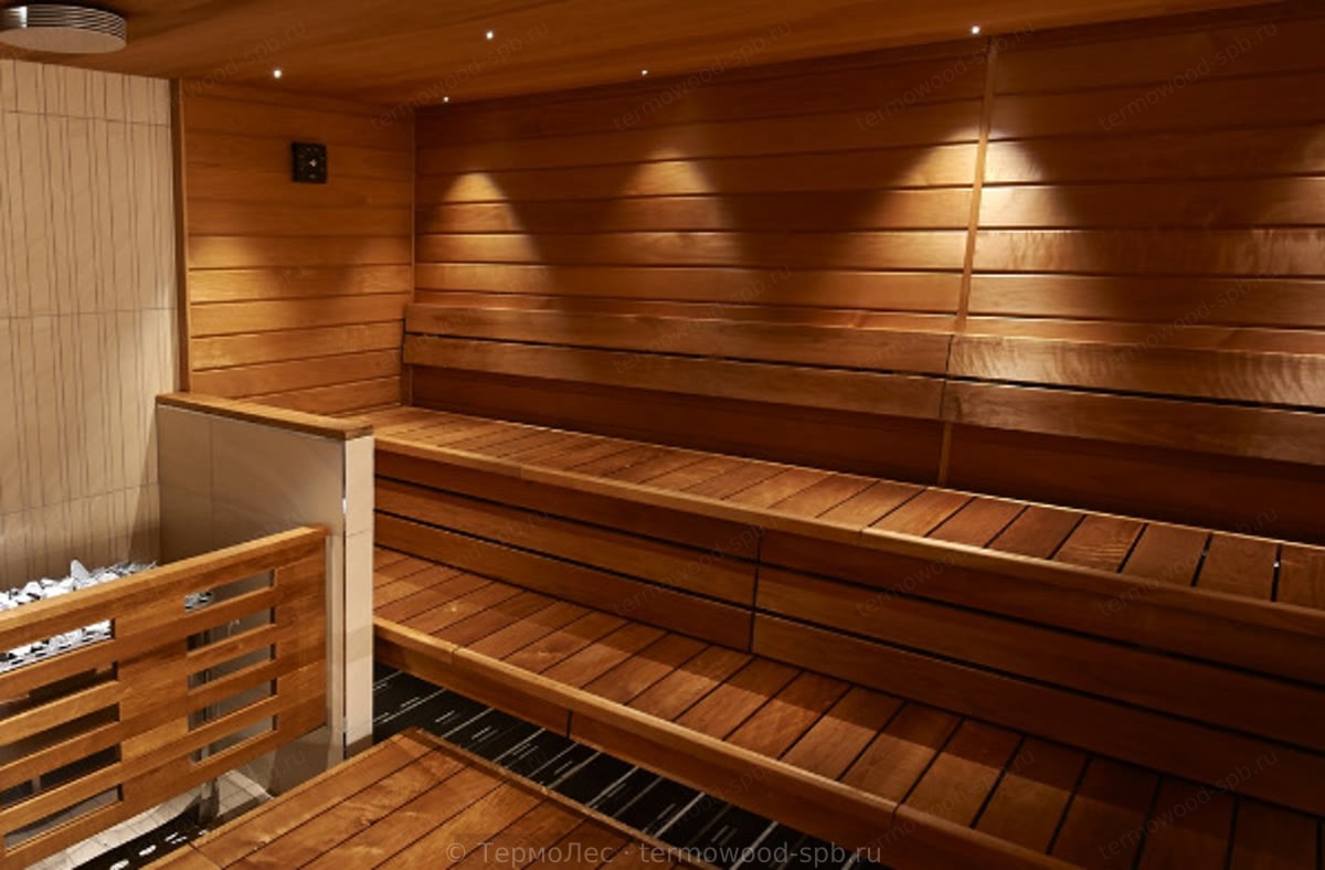 Полок из термоосины/ольхи 27×90 мм (500–1400 мм)