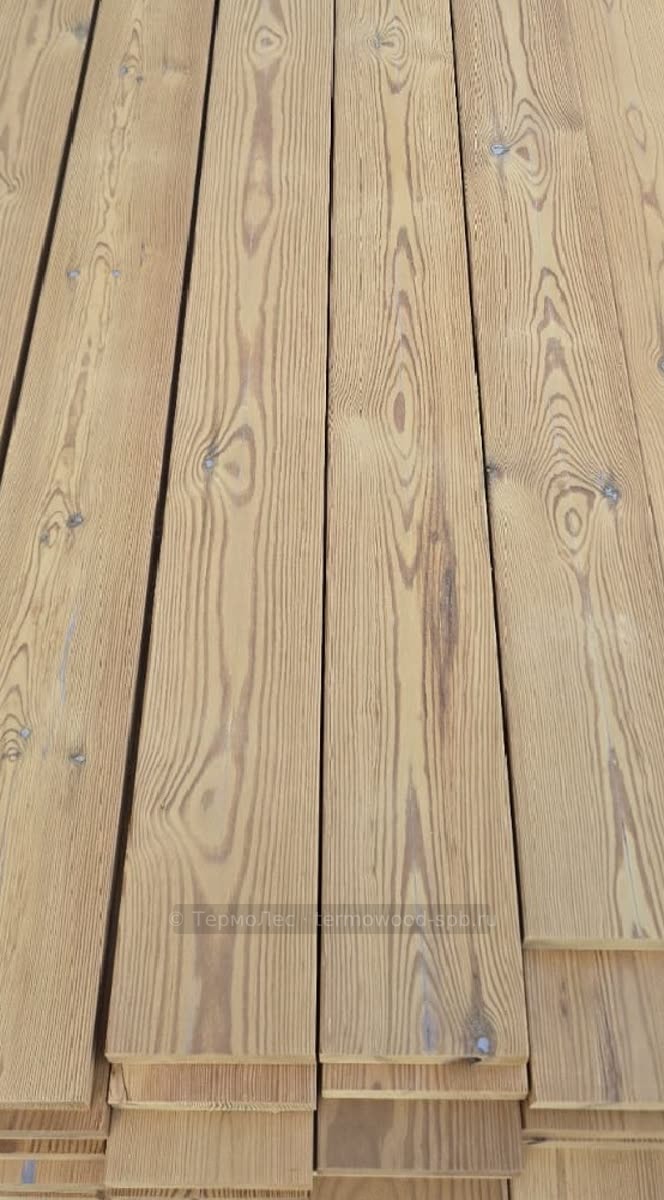 Фасадная доска из термососны (прямой или косой планкен)