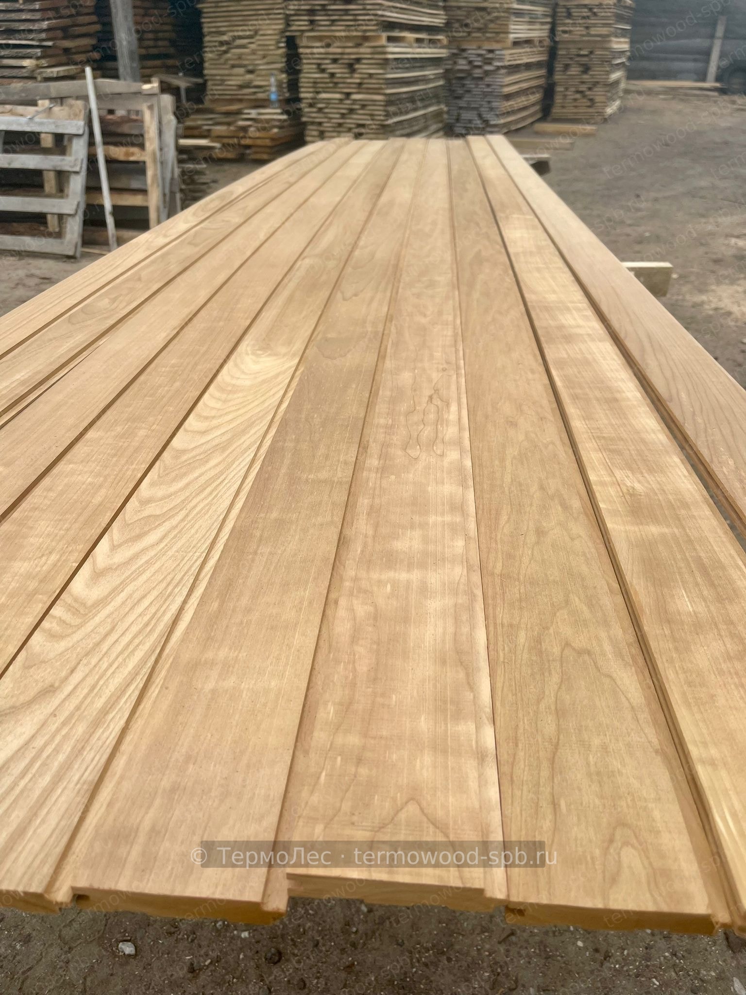 Вагонка STS из термоосины/ольхи, 90 мм