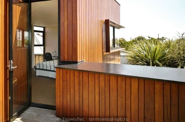 Входная группа, отделка термоосиной